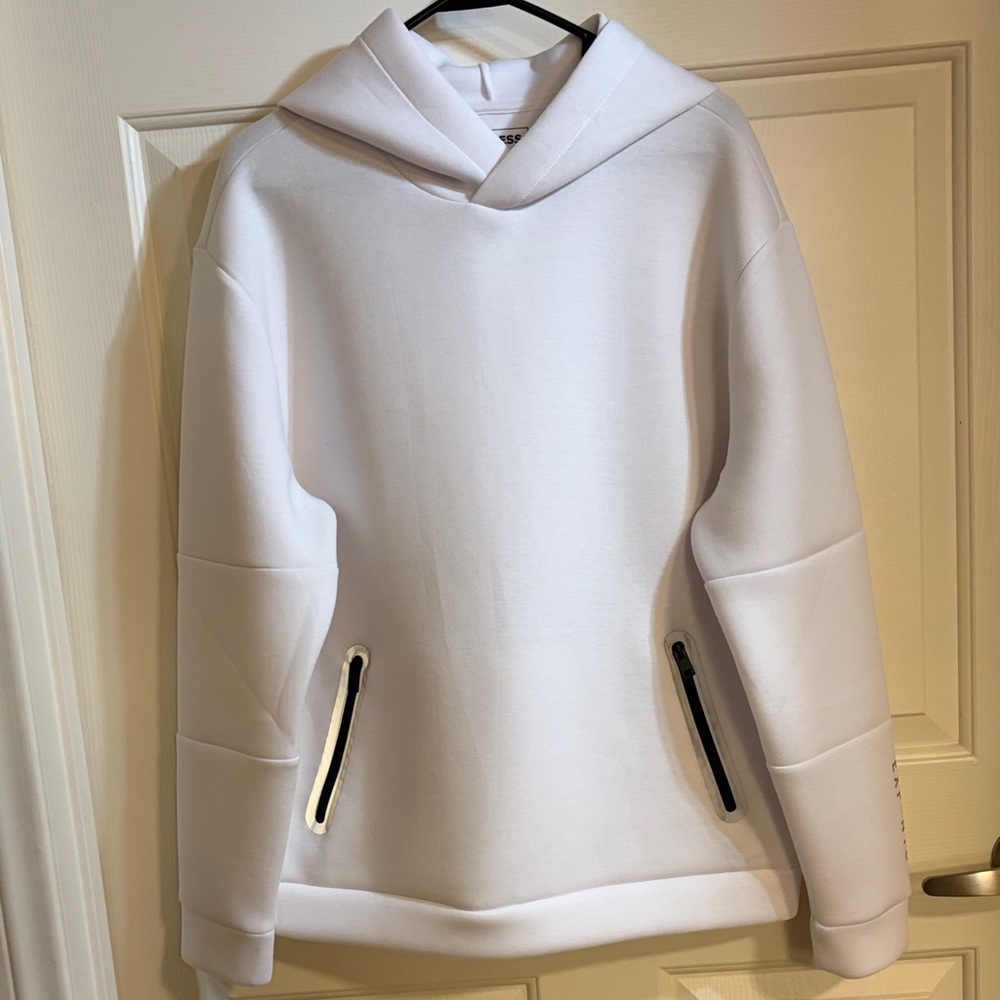 Men's EXPRESS White Hoodie Sweater
